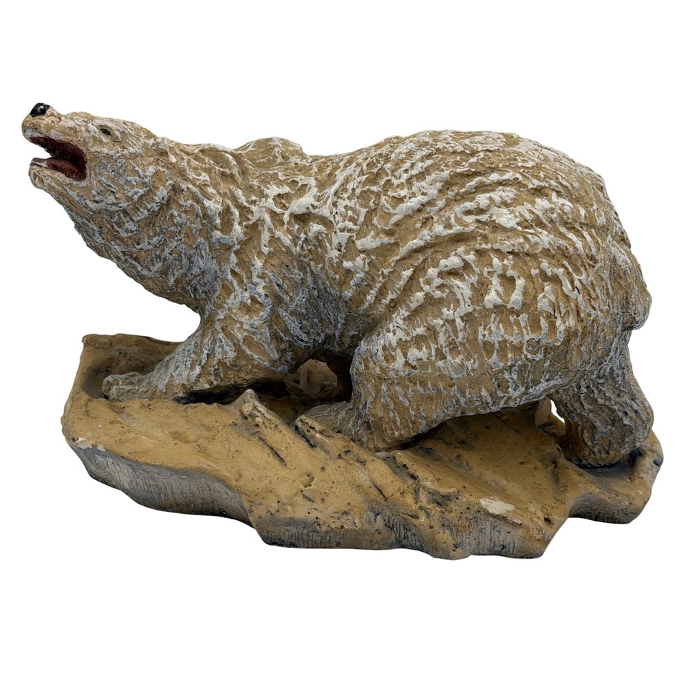 Ltd Edition Grizzly Bear Roaring Resin Sculpture Numbered 32/250 Bear Art Signed